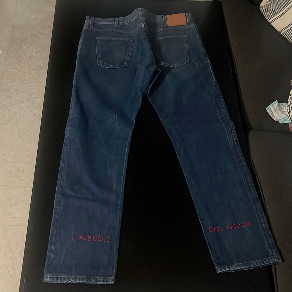 Gucci L’aveugle Par Amour Jeans. Only worn once, to try on.